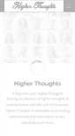 Mobile Screenshot of higherthoughts.com